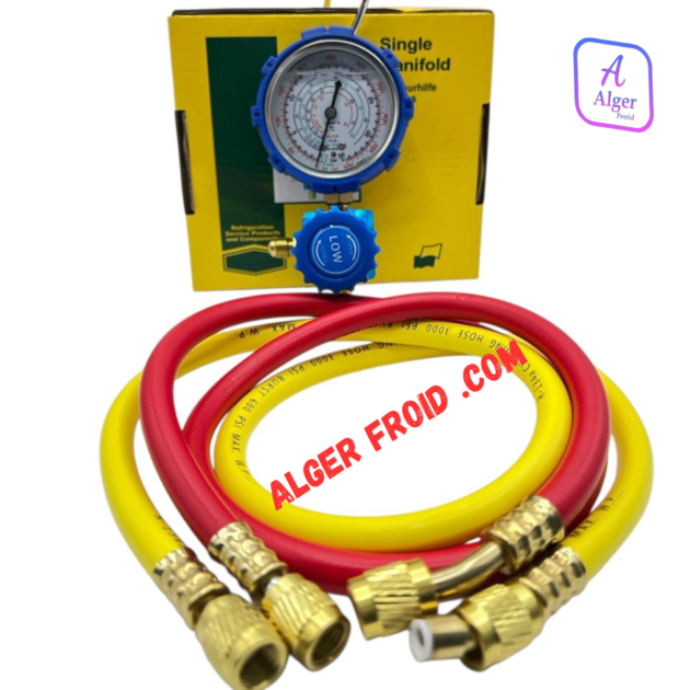 MANOMETER 1 VOIE HUILE +FLEXIBLE