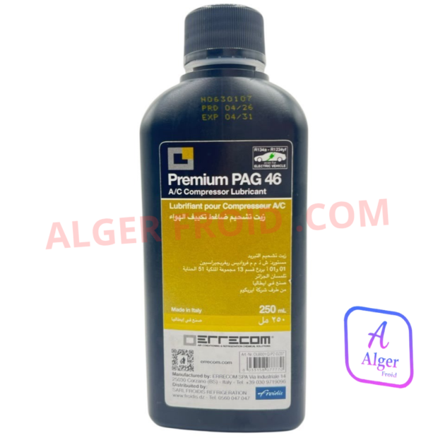 HUILE FRIGO-R134A-PAG 46 AOUT 250 ML